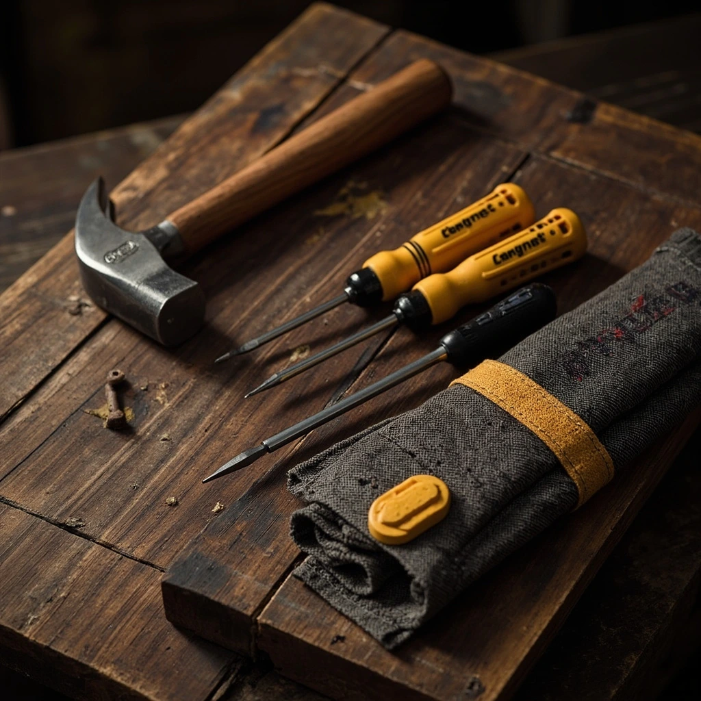TriBite 6-piece screwdriver set in an embroidered steel roll.